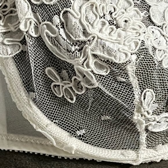 Vintage VICTORIA'S SECRET White Lace And Satin Bridal Lingerie Set. NWOT - Picture 8 of 15